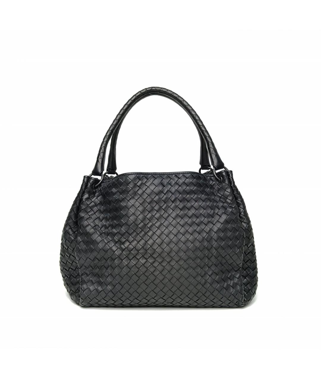 BOTTEGA VENETA Черная кожаная сумка тоут, фото 2