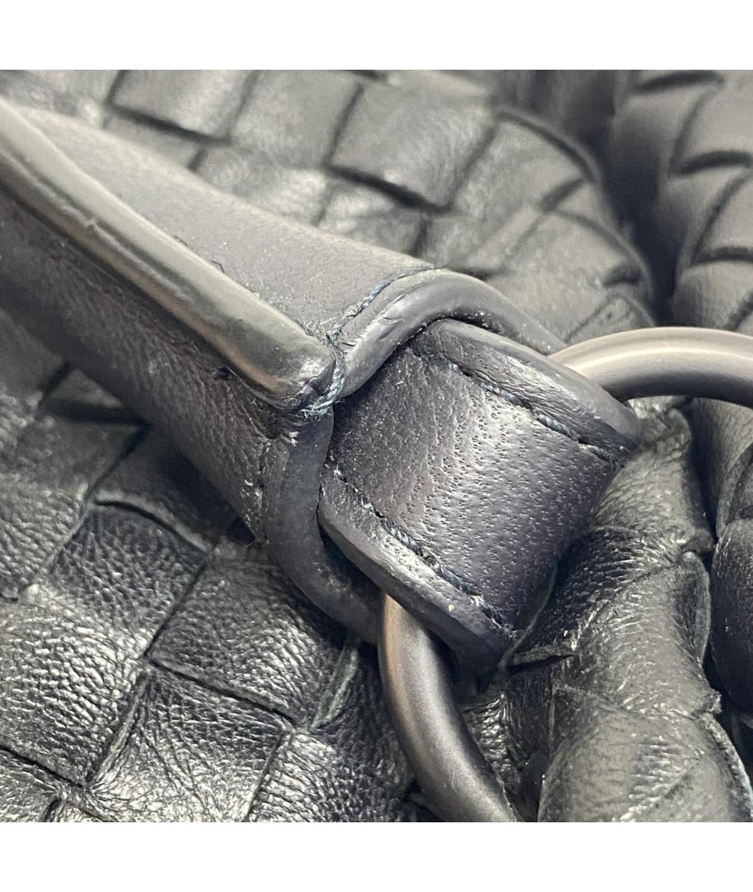 BOTTEGA VENETA Черная кожаная сумка тоут, фото 9