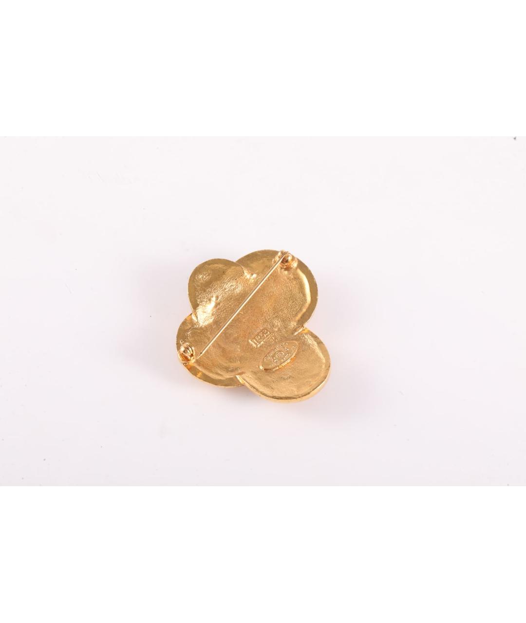 CHANEL Золотая металлическая булавка / брошь, фото 5
