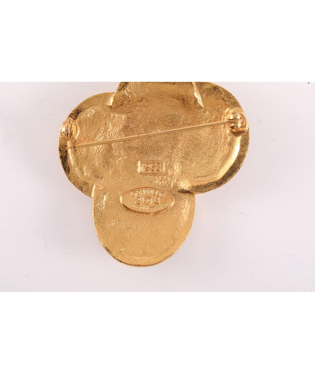 CHANEL Золотая металлическая булавка / брошь, фото 6