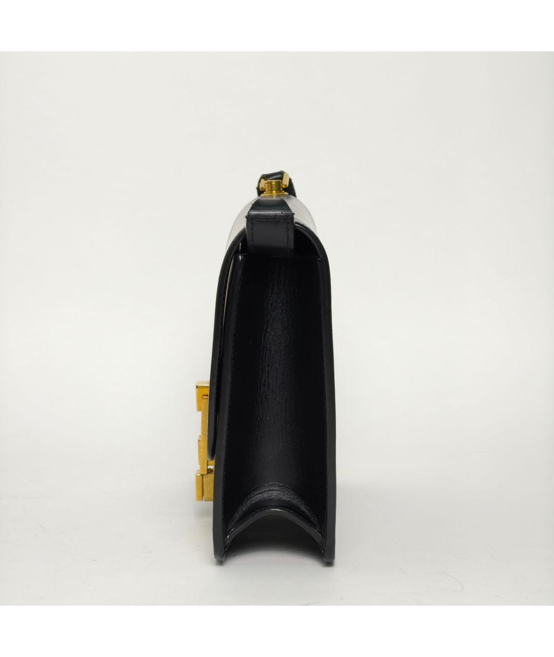 SAINT LAURENT Черная кожаная сумка через плечо, фото 3