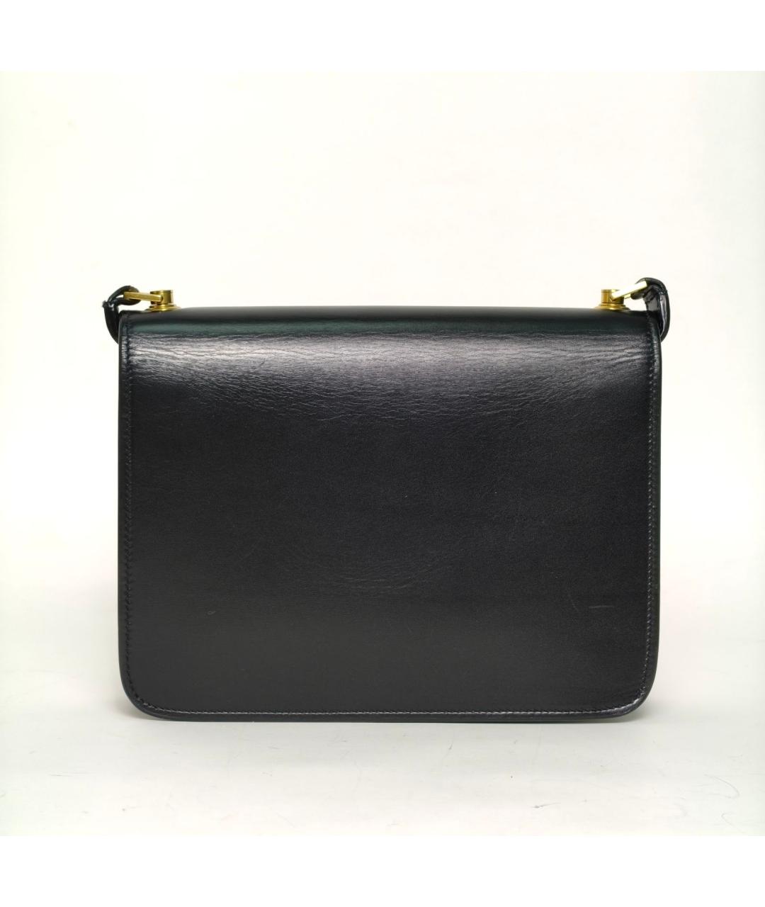 SAINT LAURENT Черная кожаная сумка через плечо, фото 4