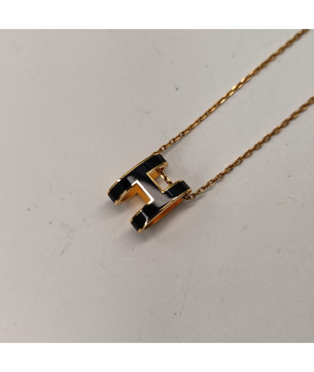 HERMES Черная металлическая подвеска, фото 4