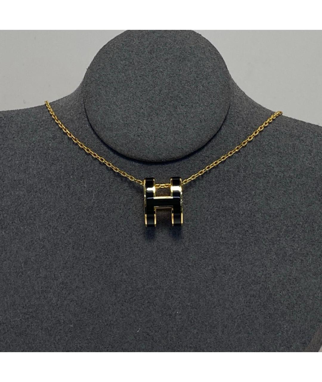 HERMES Черная металлическая подвеска, фото 8