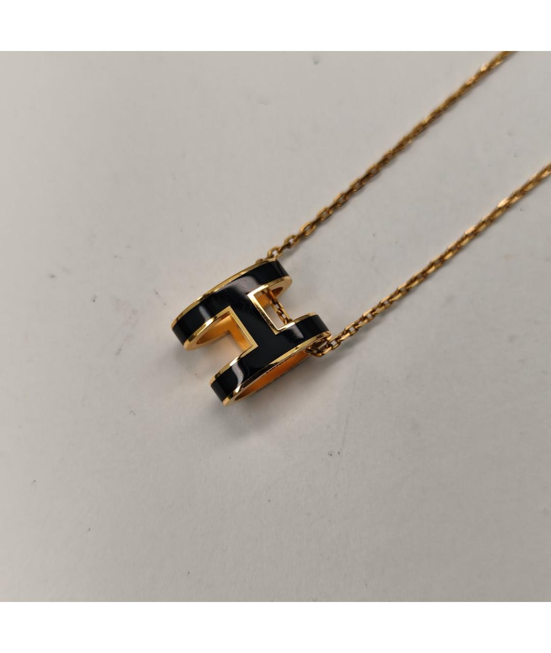 HERMES Черная металлическая подвеска, фото 5