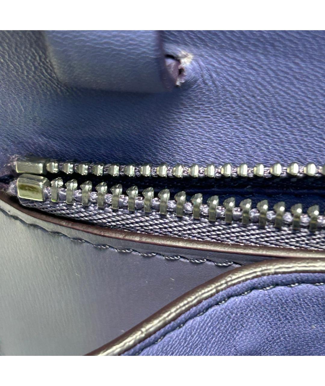 CELINE Фиолетовая кожаная сумка через плечо, фото 8