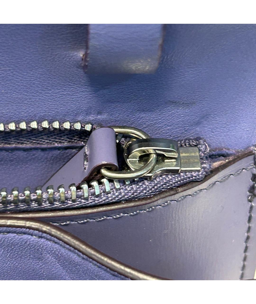 CELINE Фиолетовая кожаная сумка через плечо, фото 7