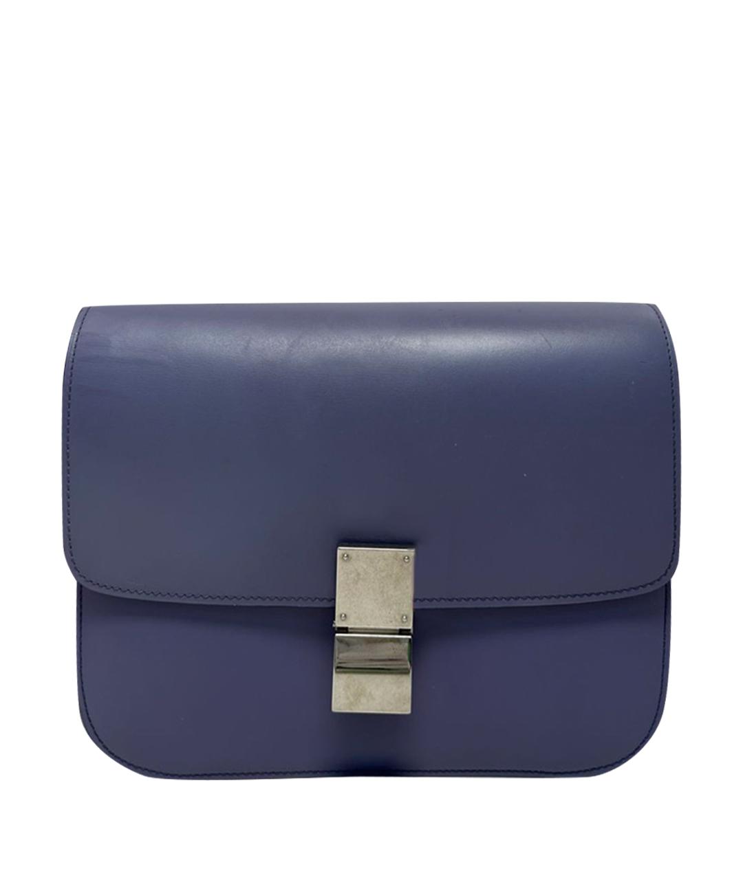 CELINE Фиолетовая кожаная сумка через плечо, фото 1