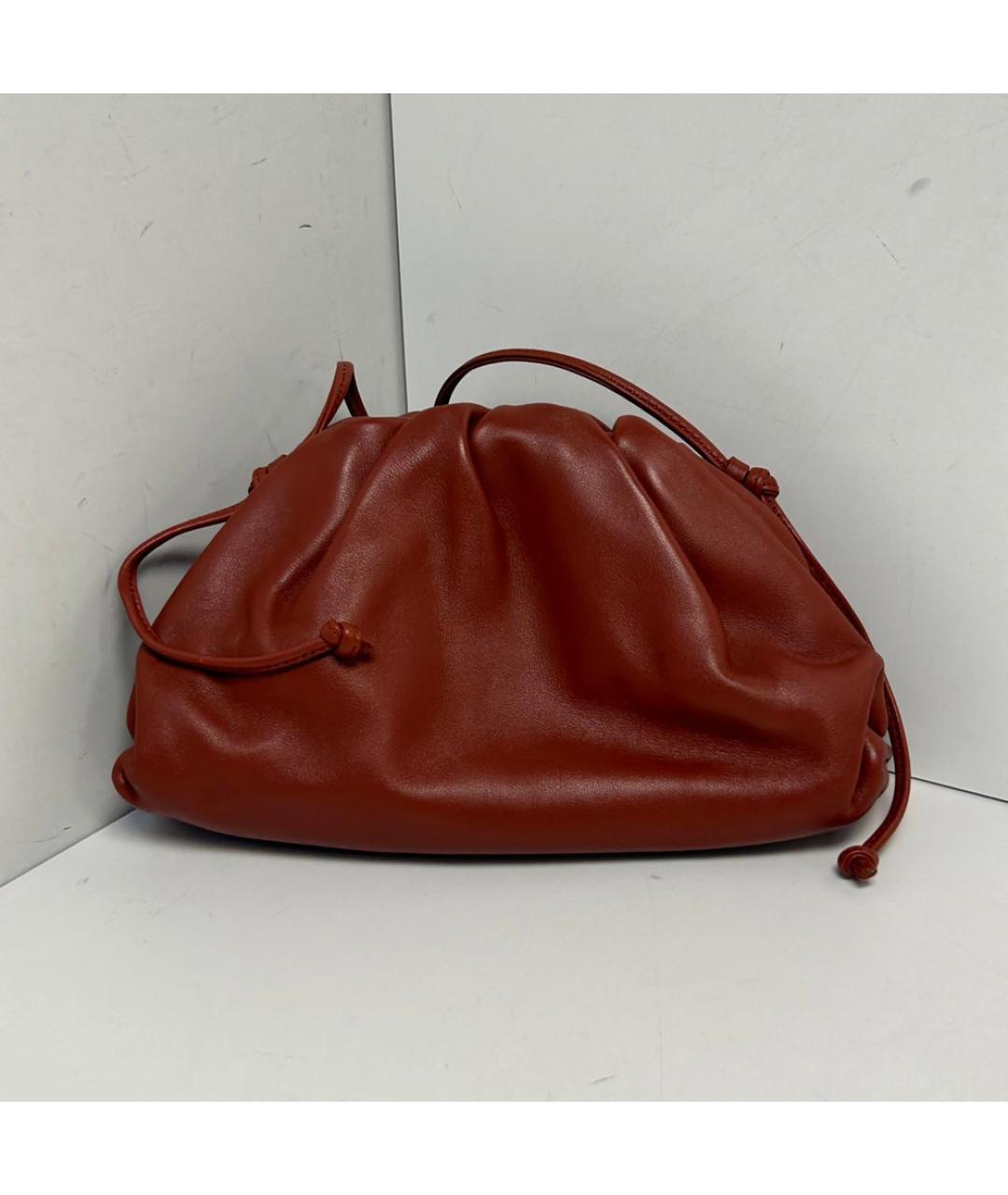 BOTTEGA VENETA Красная кожаная сумка через плечо, фото 8