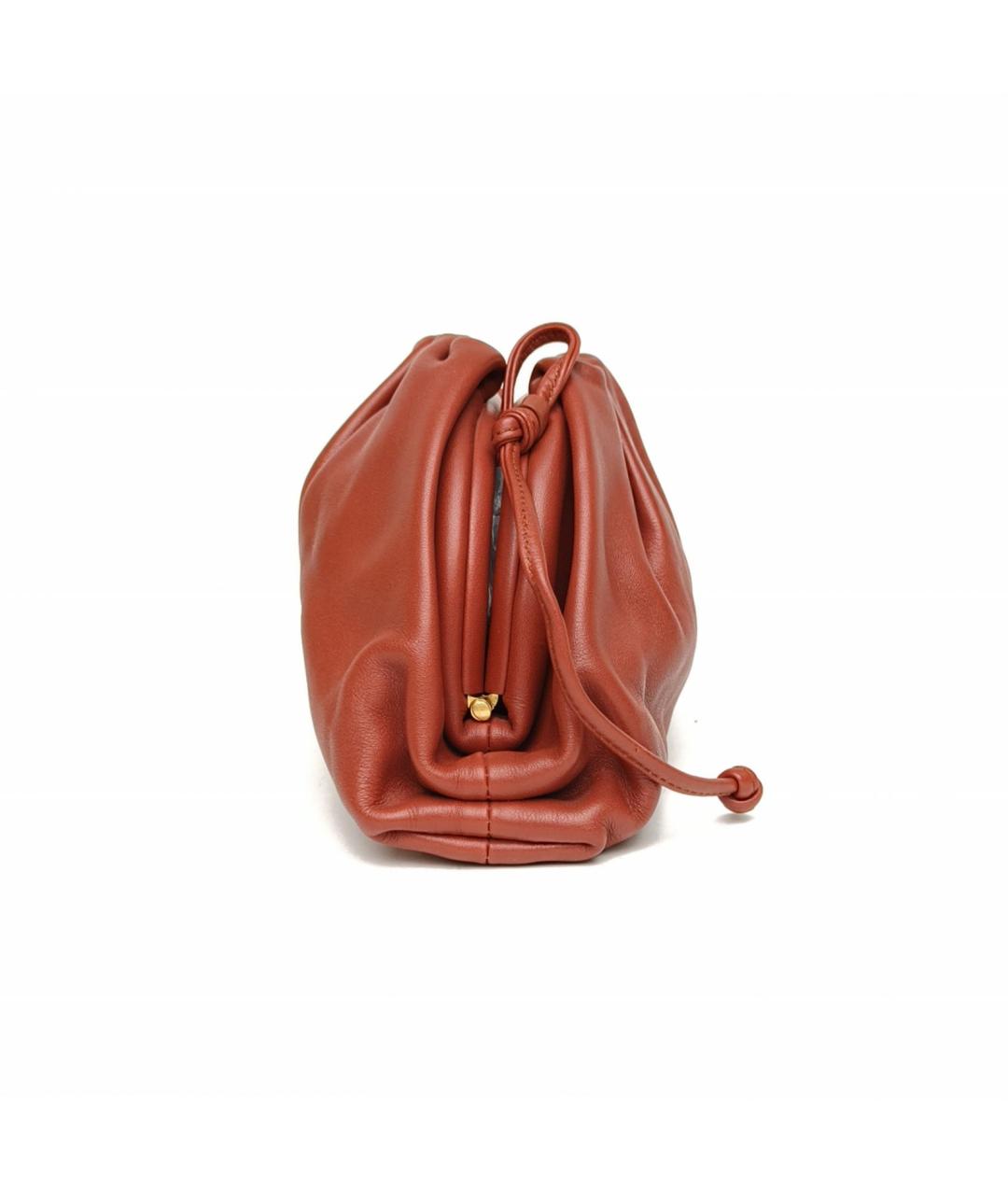 BOTTEGA VENETA Красная кожаная сумка через плечо, фото 5