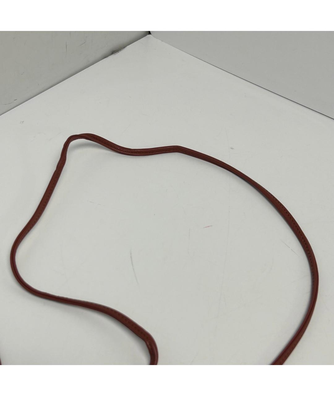 BOTTEGA VENETA Красная кожаная сумка через плечо, фото 9