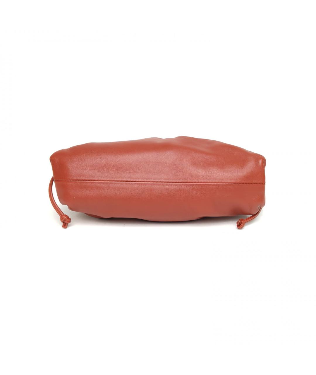 BOTTEGA VENETA Красная кожаная сумка через плечо, фото 6