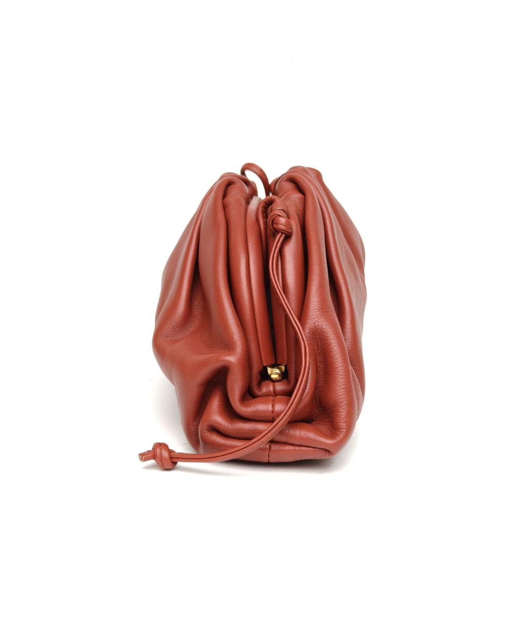 BOTTEGA VENETA Красная кожаная сумка через плечо, фото 3