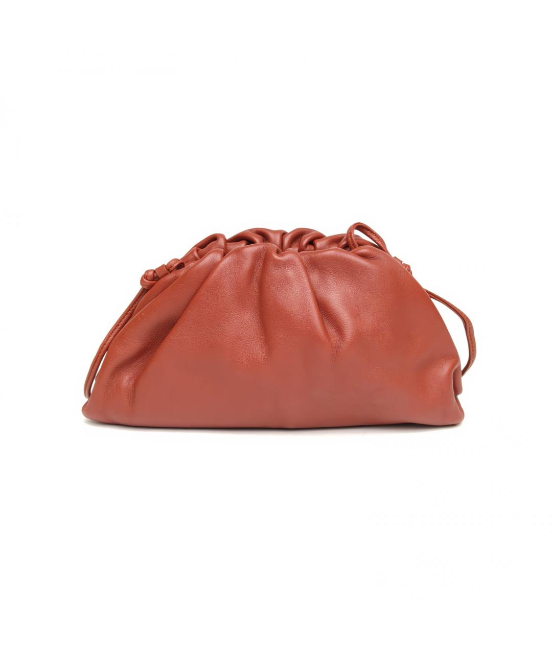 BOTTEGA VENETA Красная кожаная сумка через плечо, фото 4