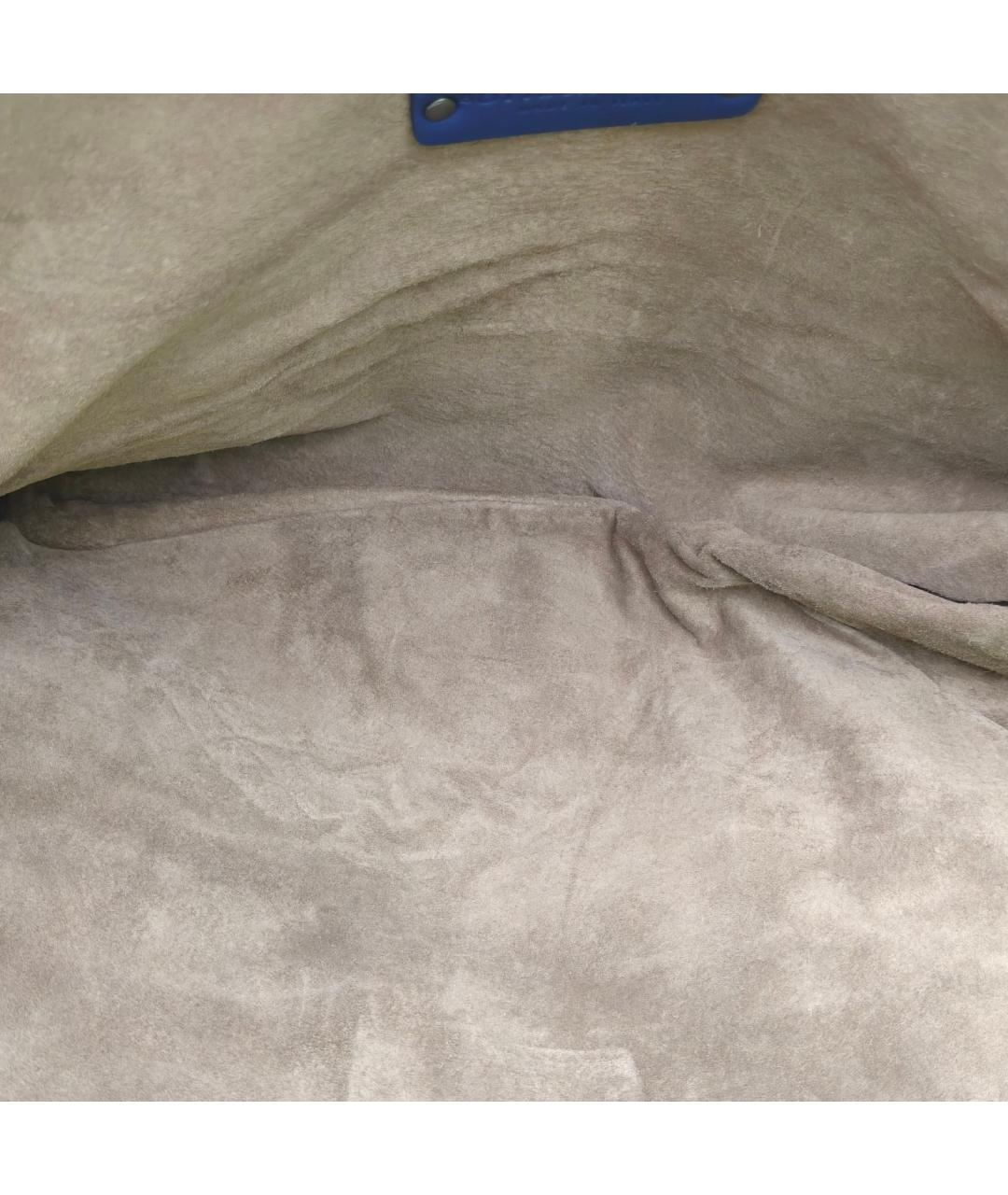 BOTTEGA VENETA Темно-синяя кожаная сумка через плечо, фото 7