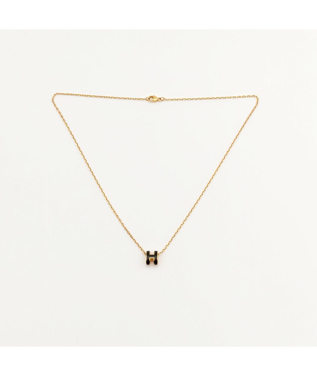 HERMES Черная металлическая подвеска, фото 6