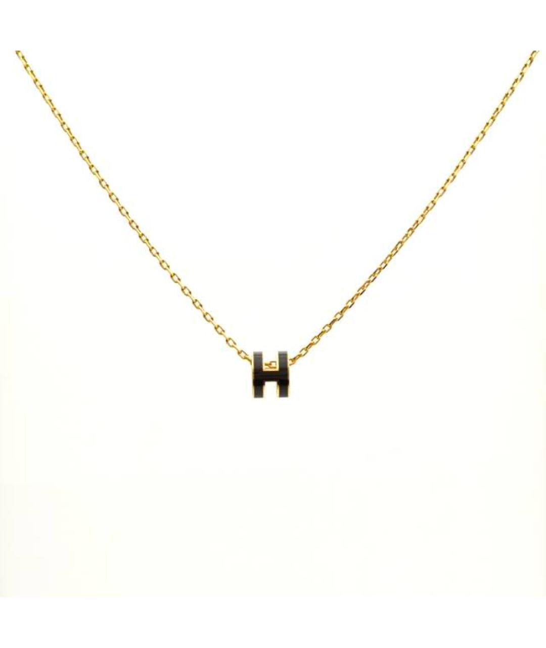 HERMES Черная металлическая подвеска, фото 1