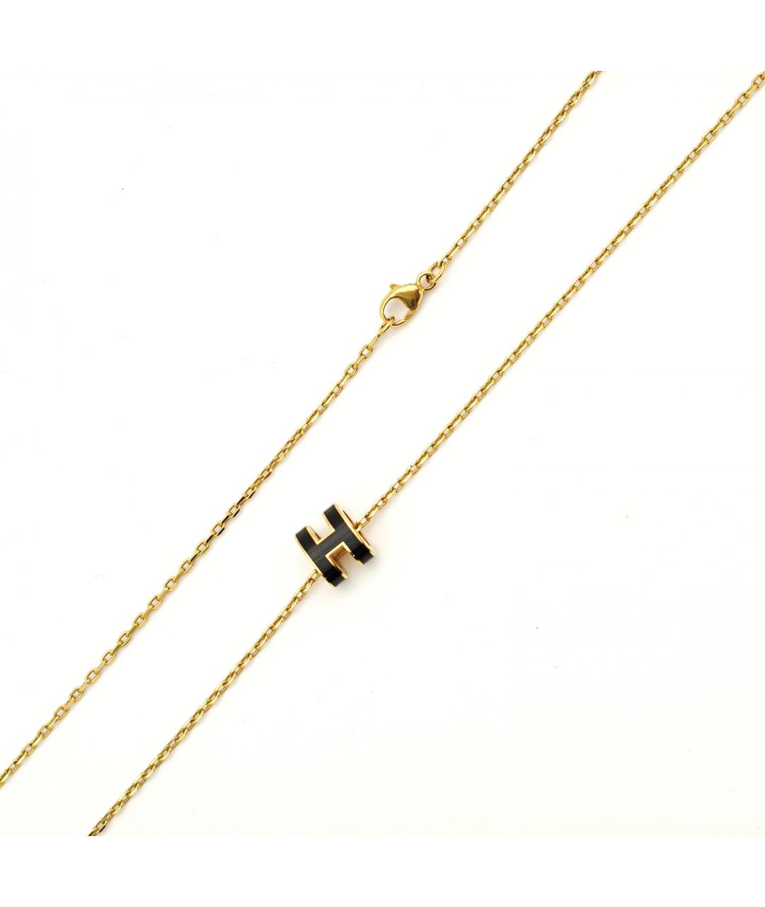 HERMES Черная металлическая подвеска, фото 5