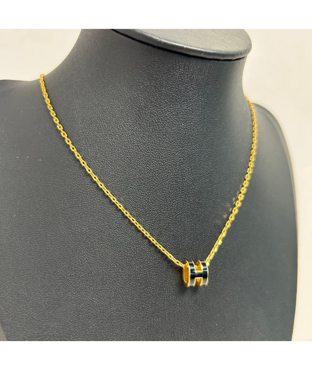 HERMES Черная металлическая подвеска, фото 8