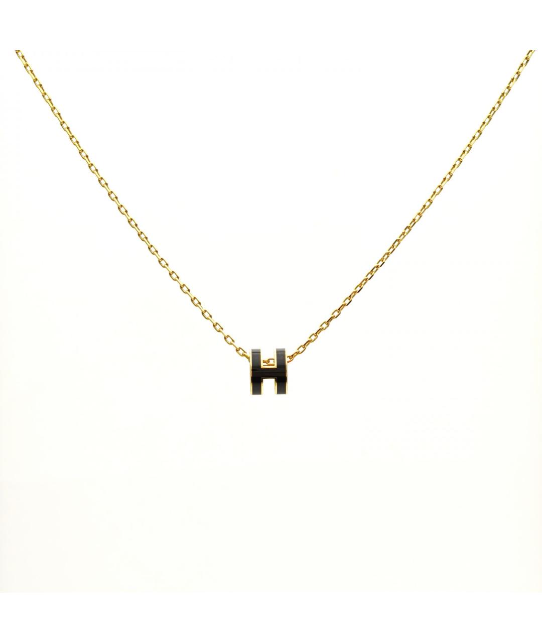 HERMES Черная металлическая подвеска, фото 2