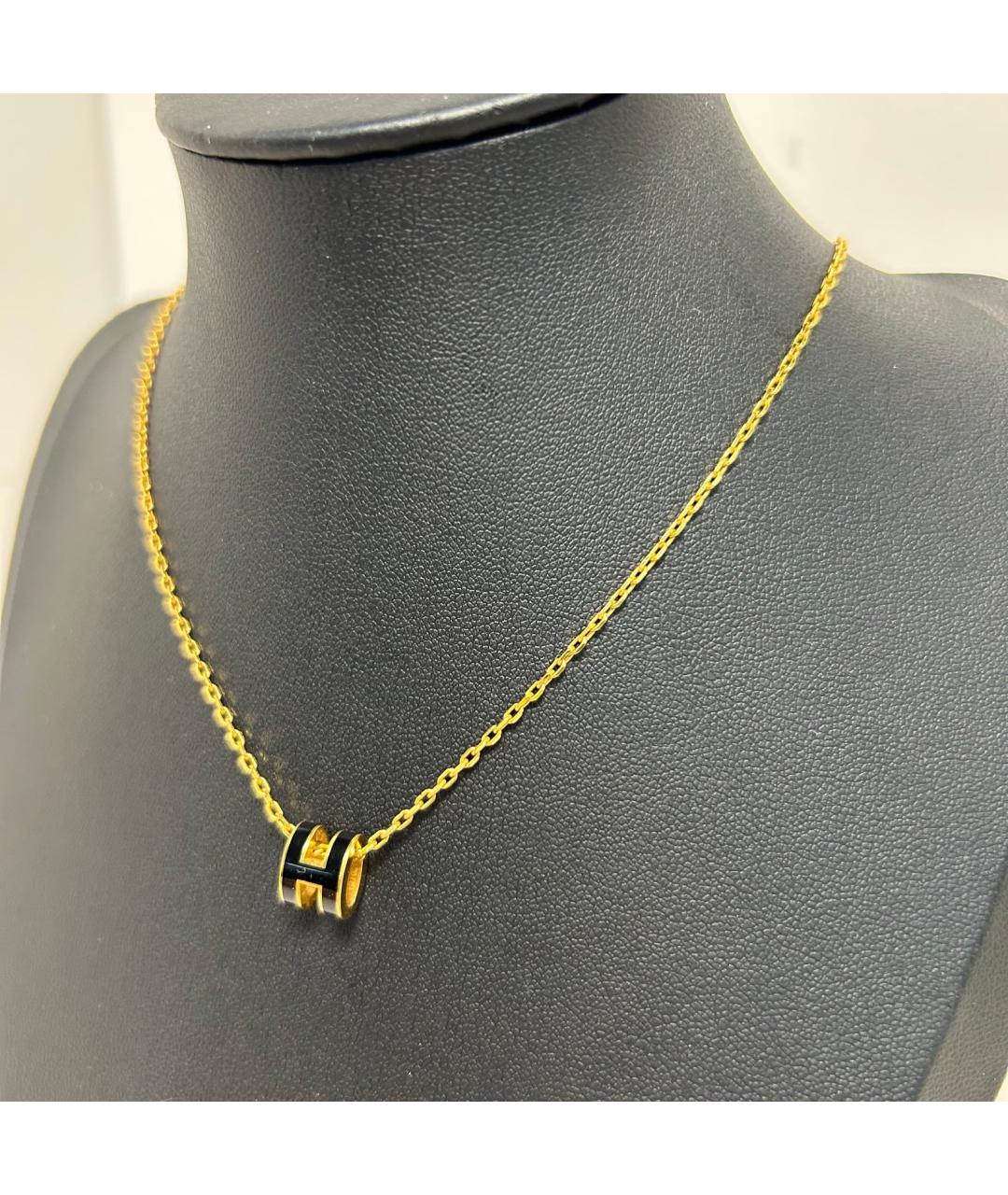 HERMES Черная металлическая подвеска, фото 9