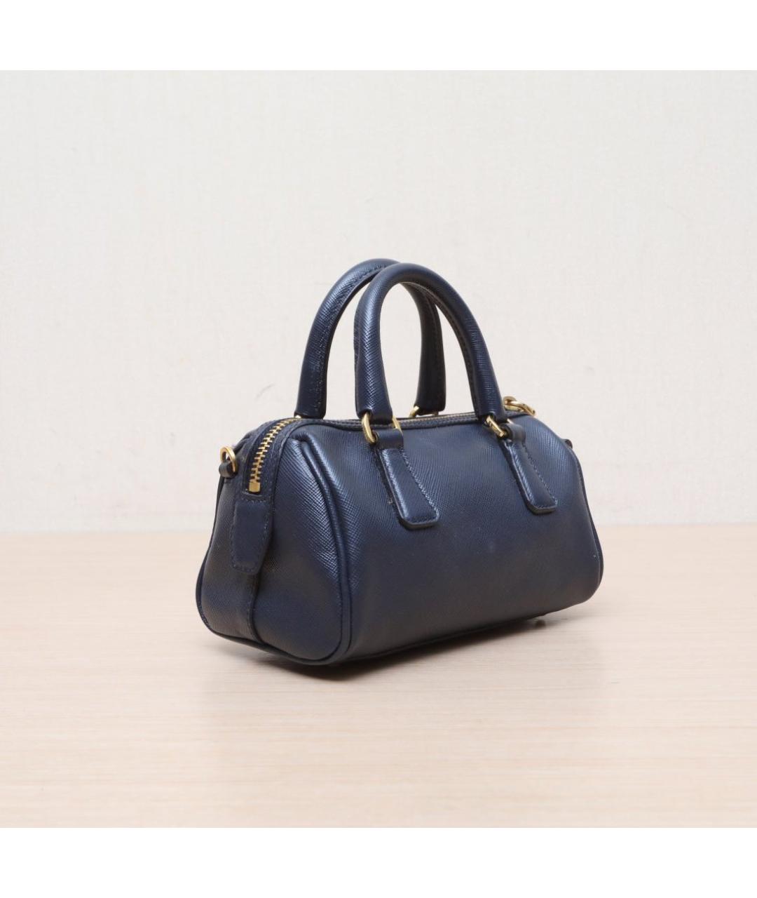 PRADA Черная кожаная сумка с короткими ручками, фото 6