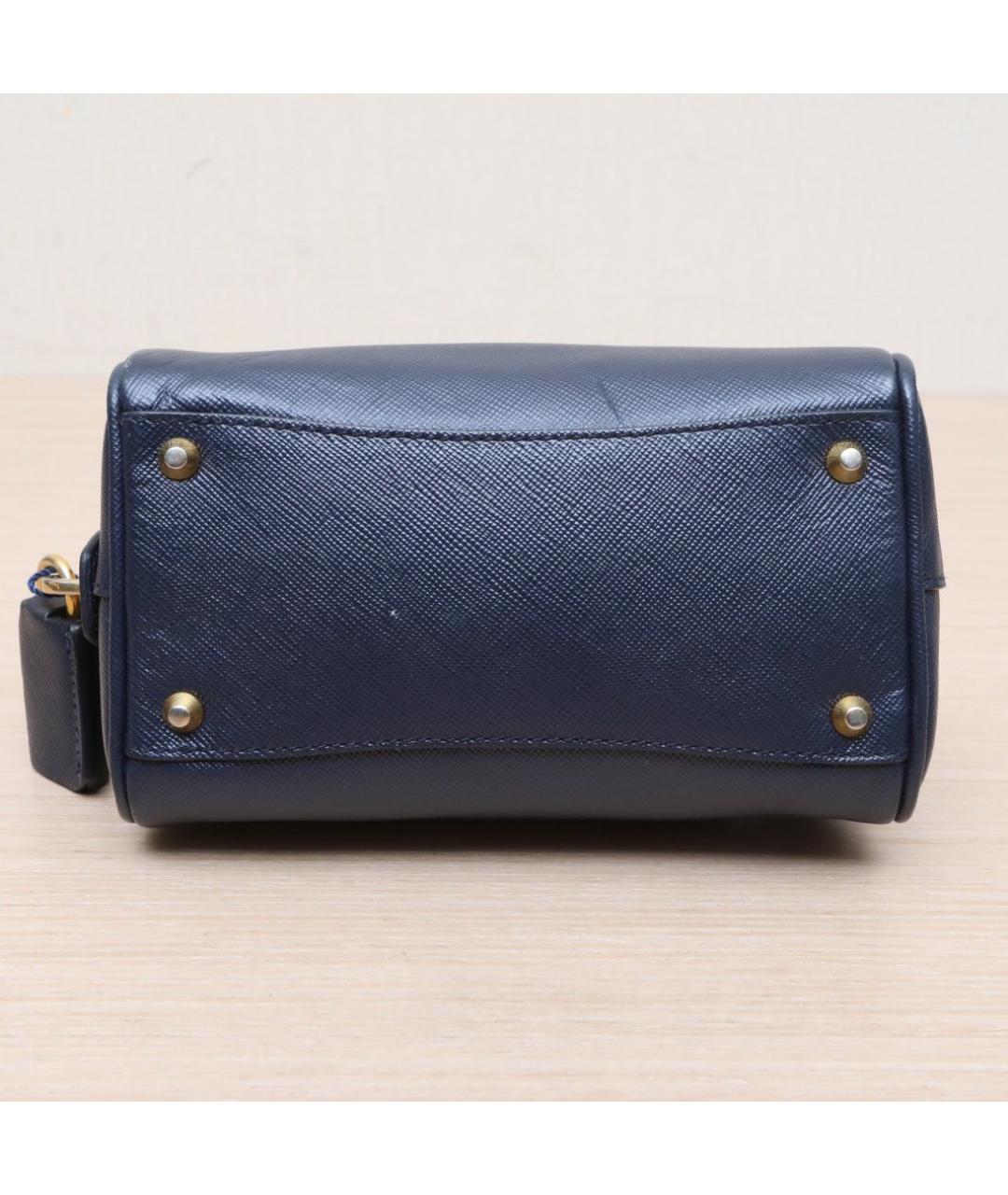 PRADA Черная кожаная сумка с короткими ручками, фото 9