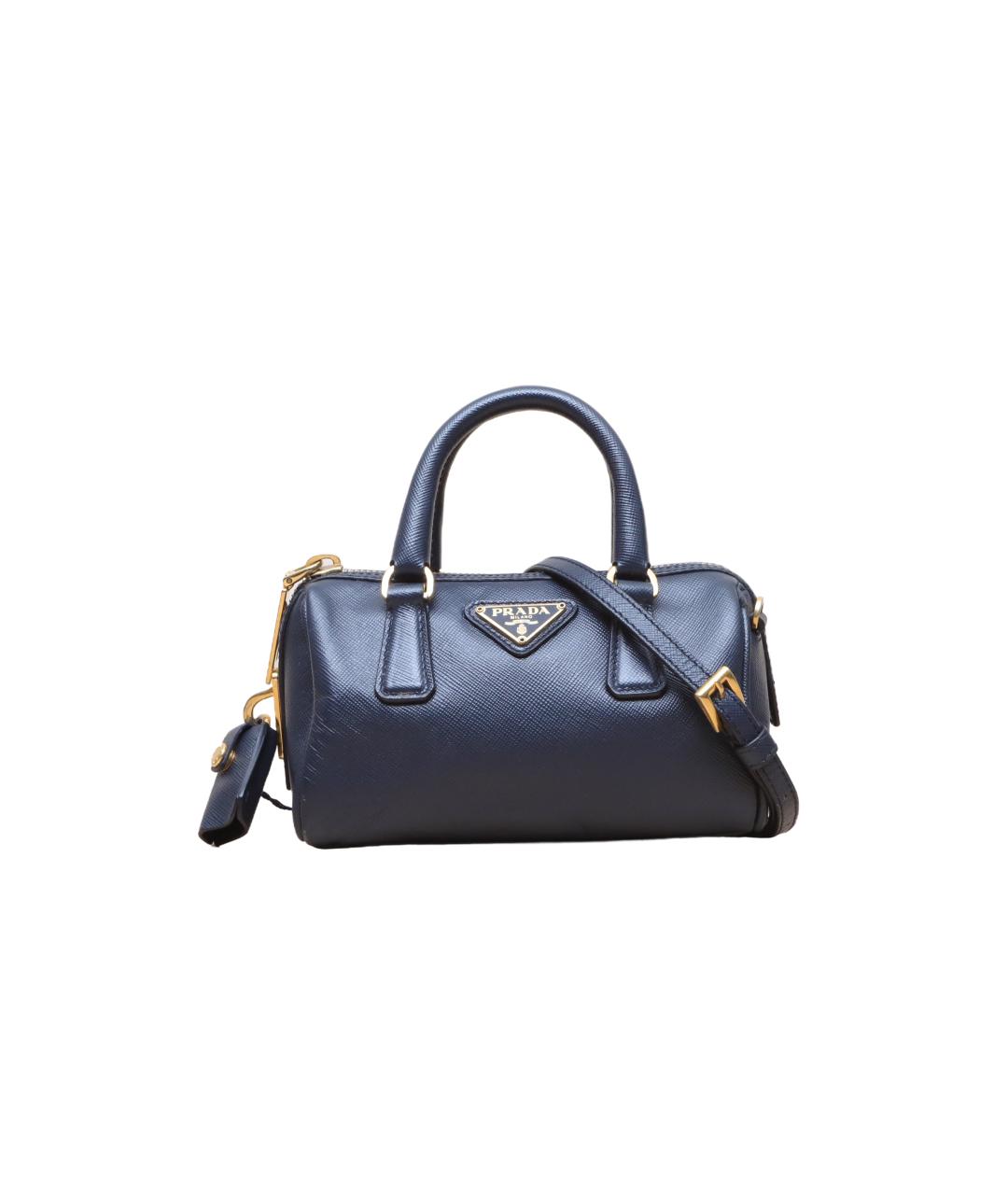 PRADA Черная кожаная сумка с короткими ручками, фото 10