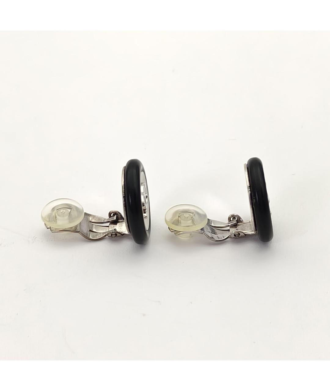 CHANEL Белые металлические клипсы, фото 6