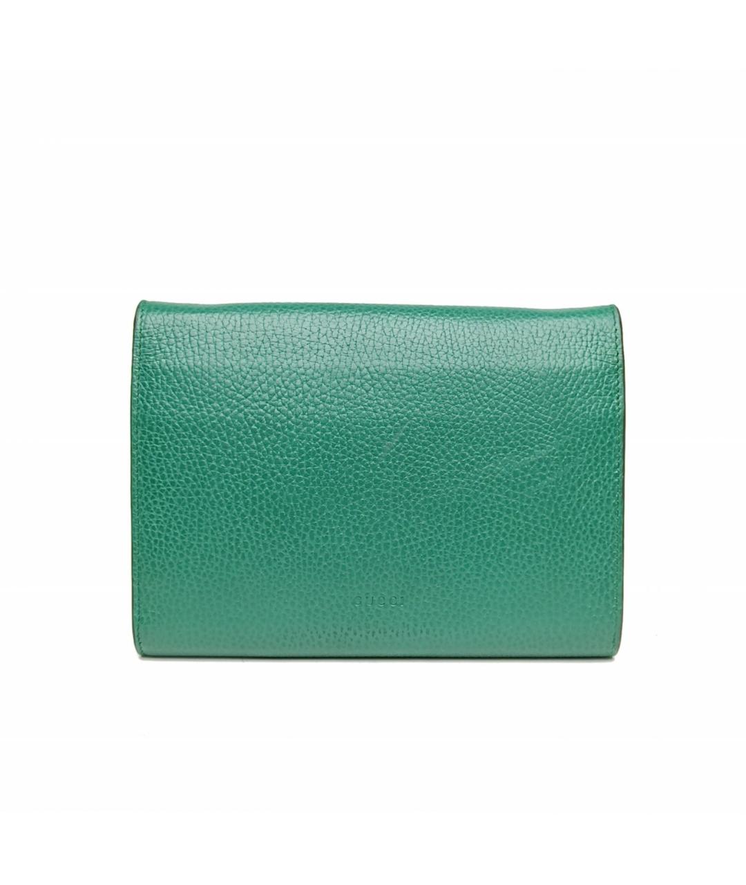 GUCCI Зеленая кожаная сумка через плечо, фото 4