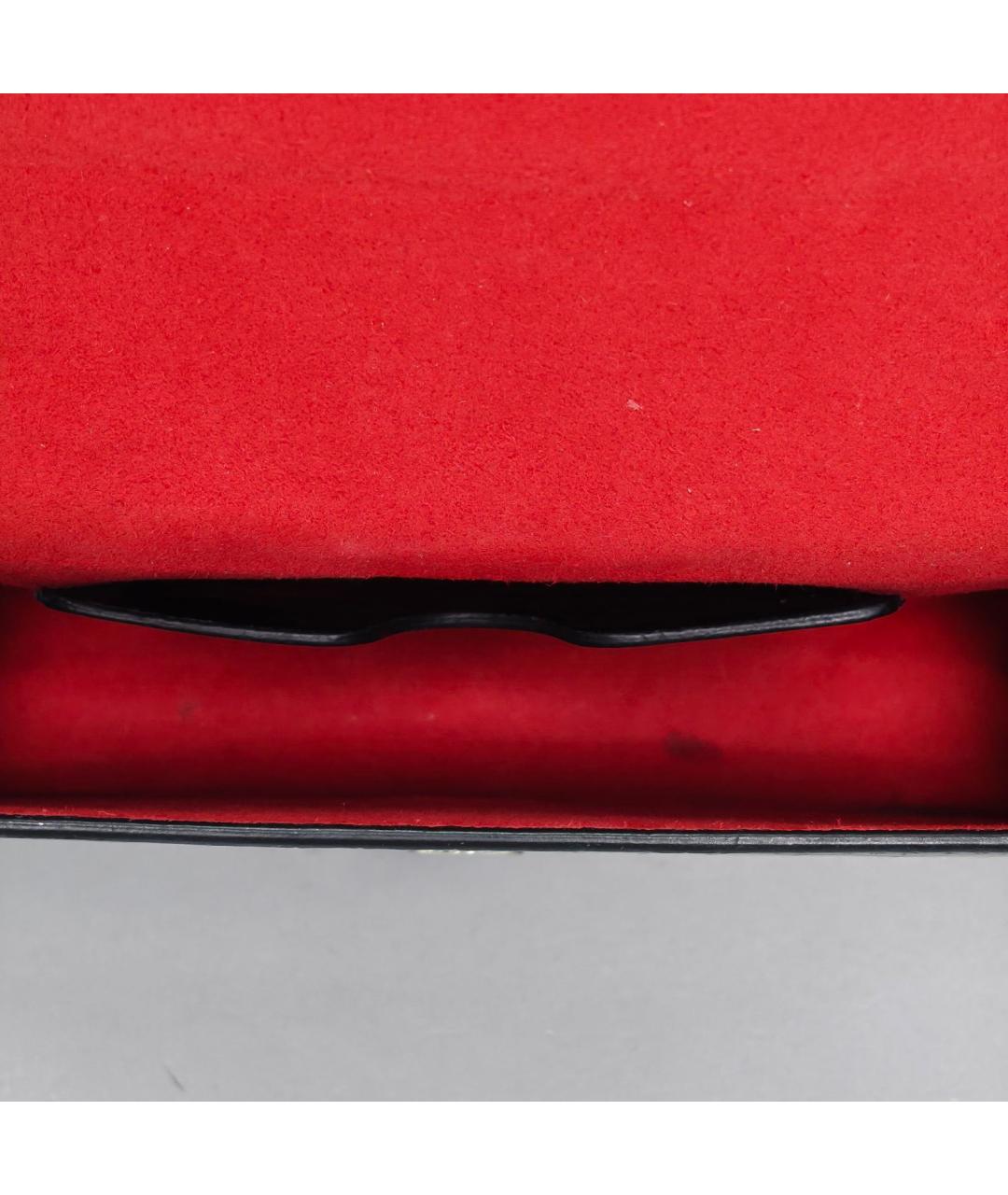 ALEXANDER MCQUEEN Черная кожаная сумка через плечо, фото 8