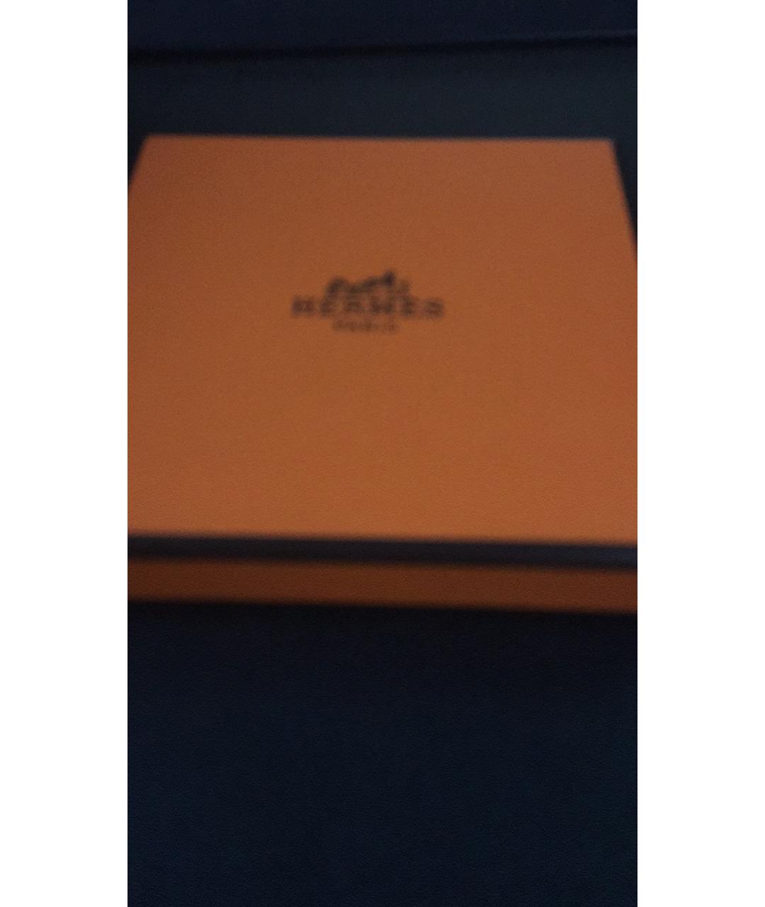 HERMES Бежевый металлический браслет, фото 9