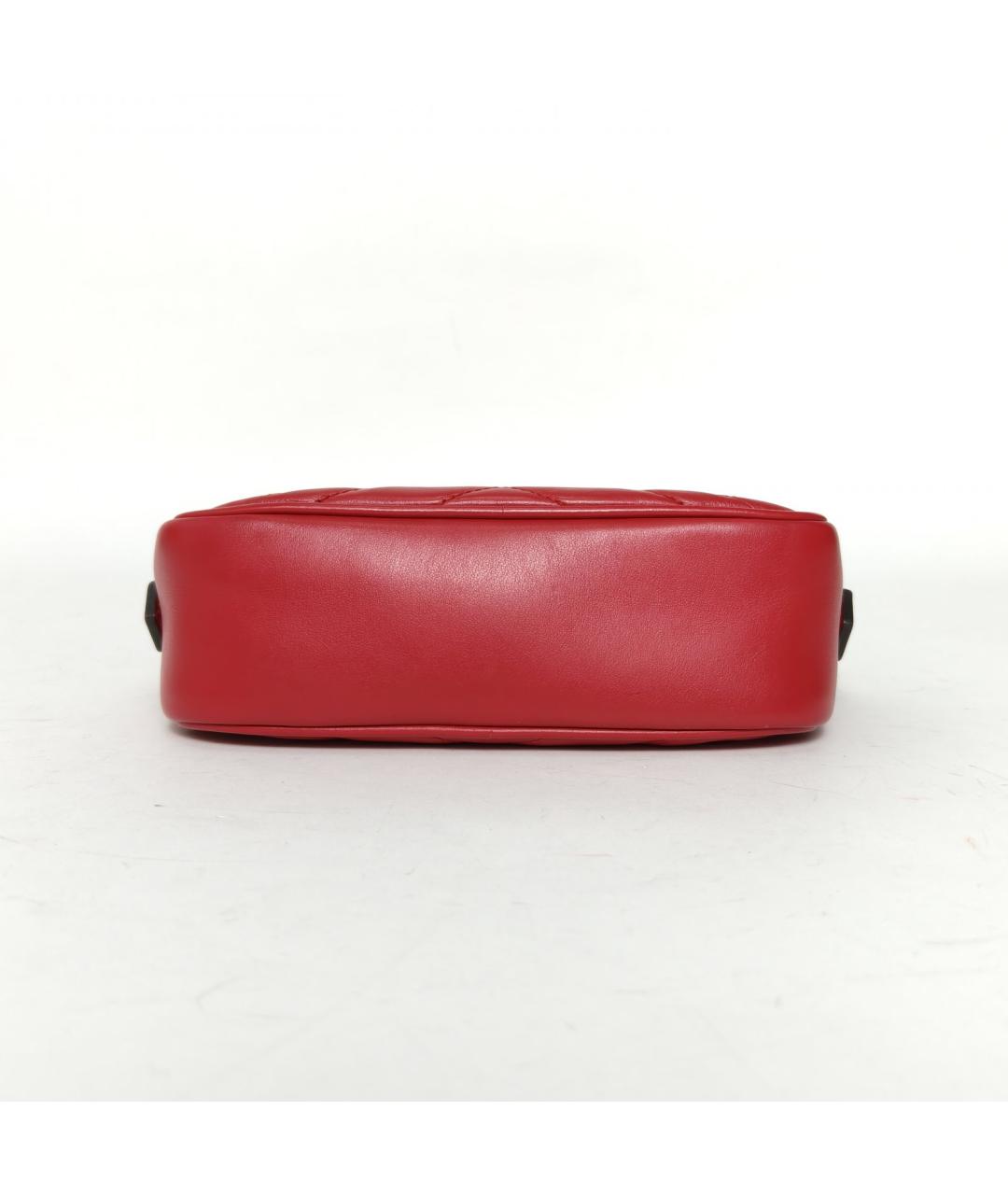 GUCCI Красная кожаная сумка через плечо, фото 6