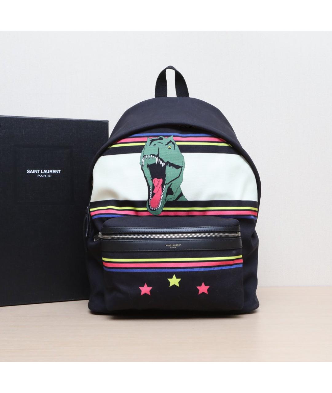 SAINT LAURENT Мульти хлопковый рюкзак, фото 2