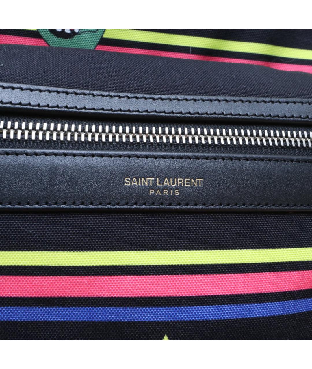 SAINT LAURENT Мульти хлопковый рюкзак, фото 8