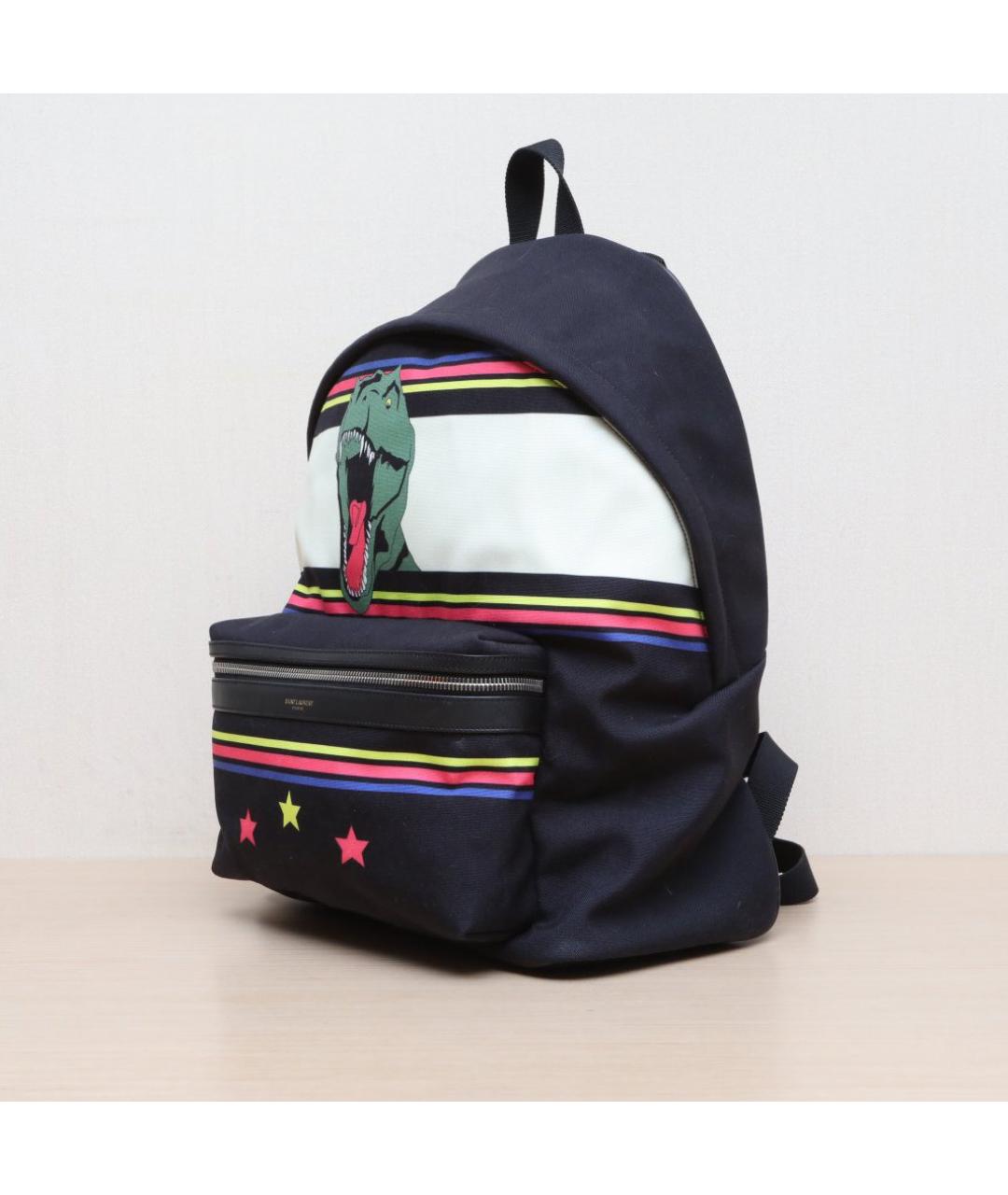 SAINT LAURENT Мульти хлопковый рюкзак, фото 4