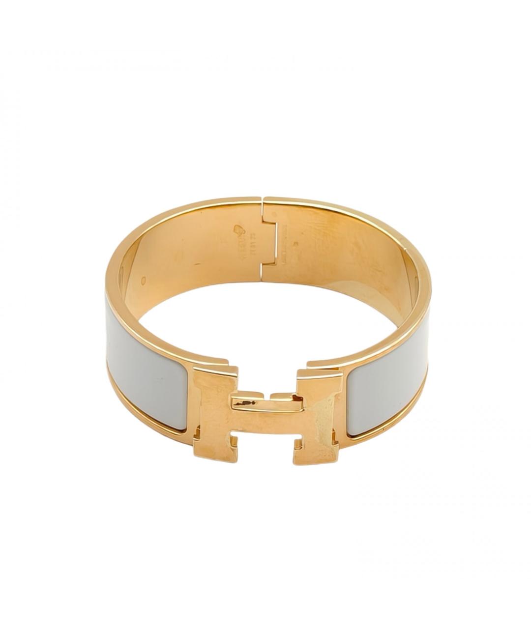 HERMES Серый металлический браслет, фото 2