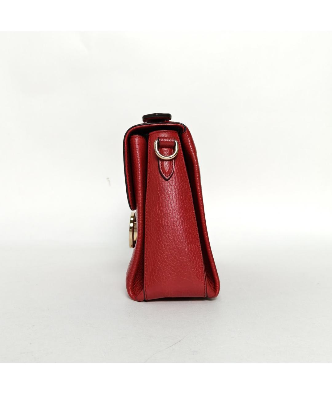GUCCI Красная кожаная сумка через плечо, фото 3