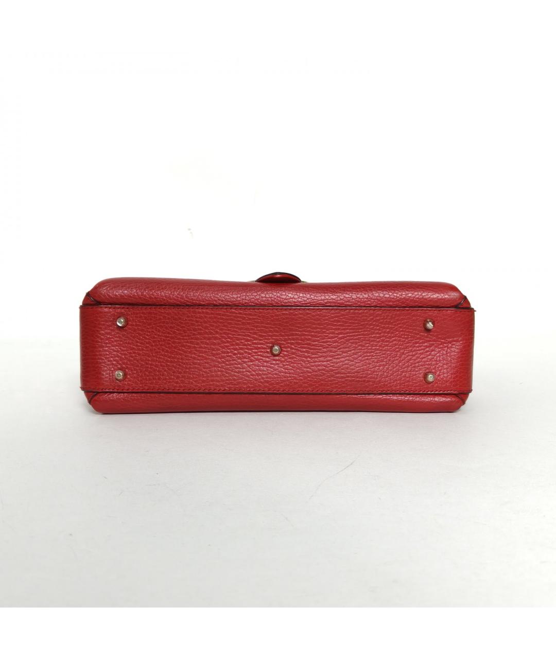 GUCCI Красная кожаная сумка через плечо, фото 6