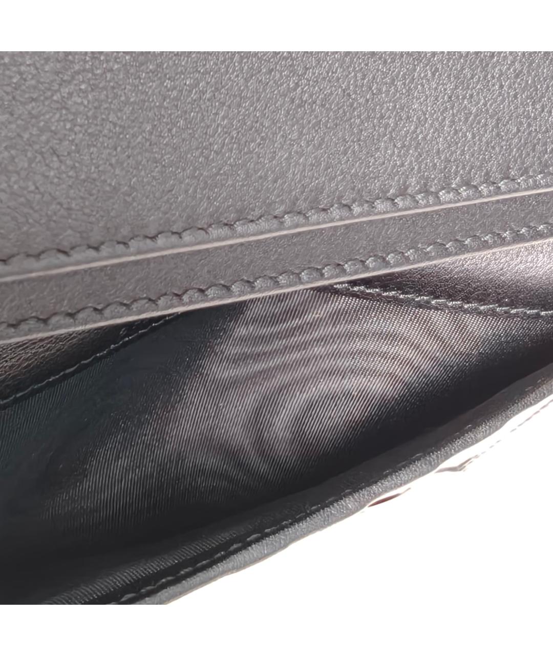 GUCCI Черный кожаный кошелек, фото 7