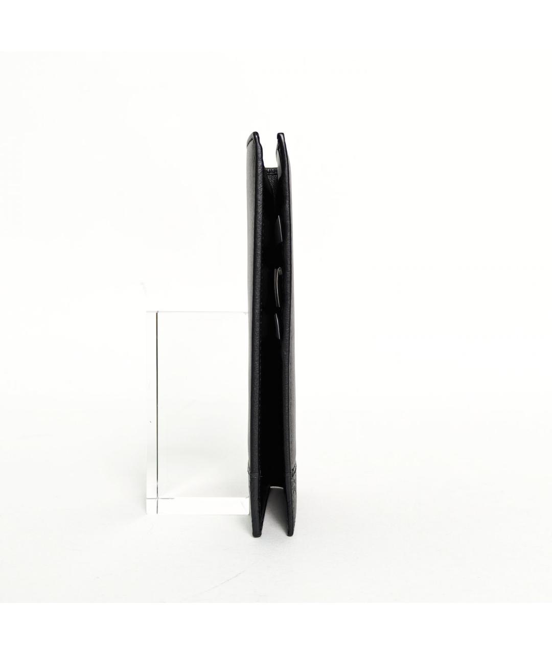 GUCCI Черный кожаный кошелек, фото 4