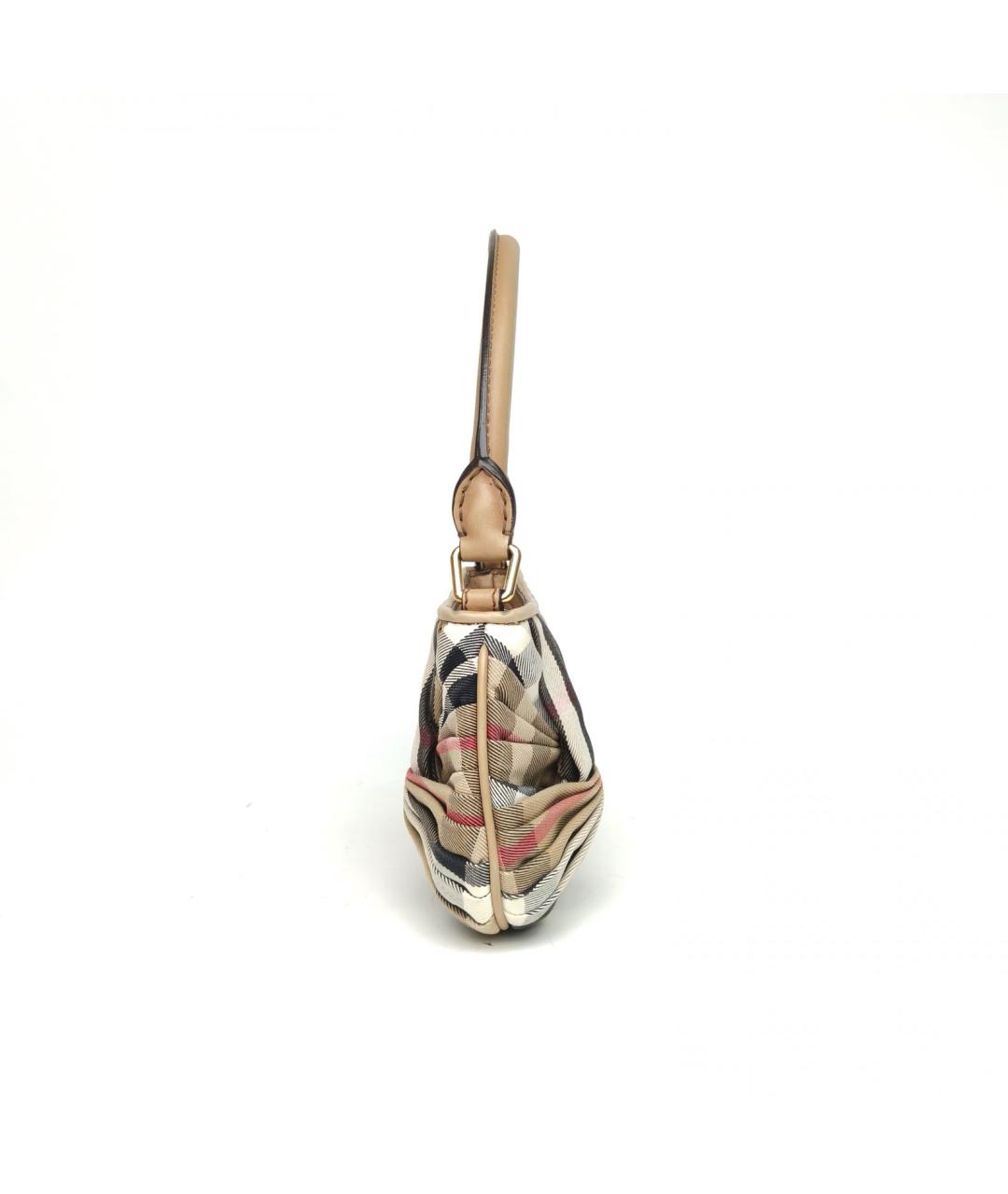 BURBERRY Бежевая тканевая сумка через плечо, фото 5