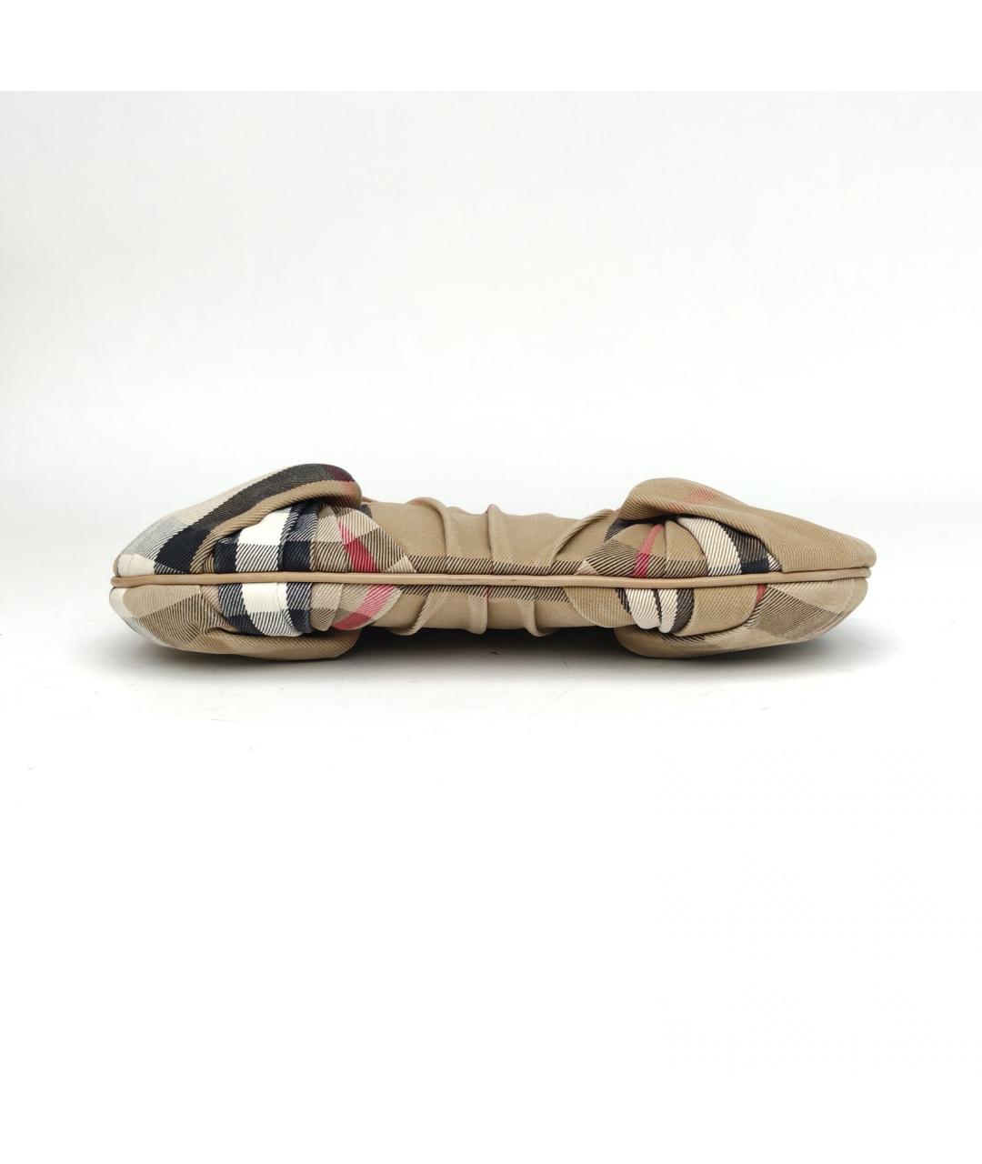 BURBERRY Бежевая тканевая сумка через плечо, фото 7