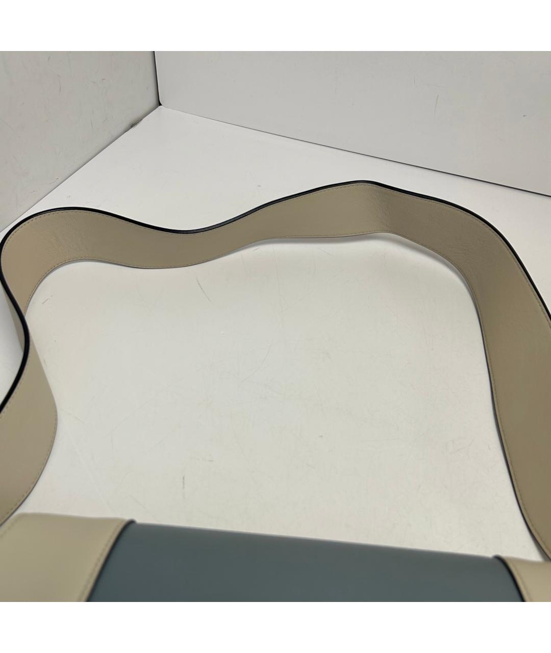 CELINE Голубая кожаная сумка через плечо, фото 9