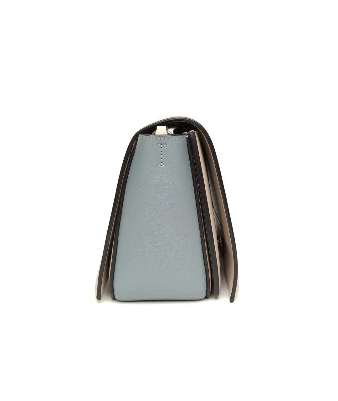 CELINE Голубая кожаная сумка через плечо, фото 5