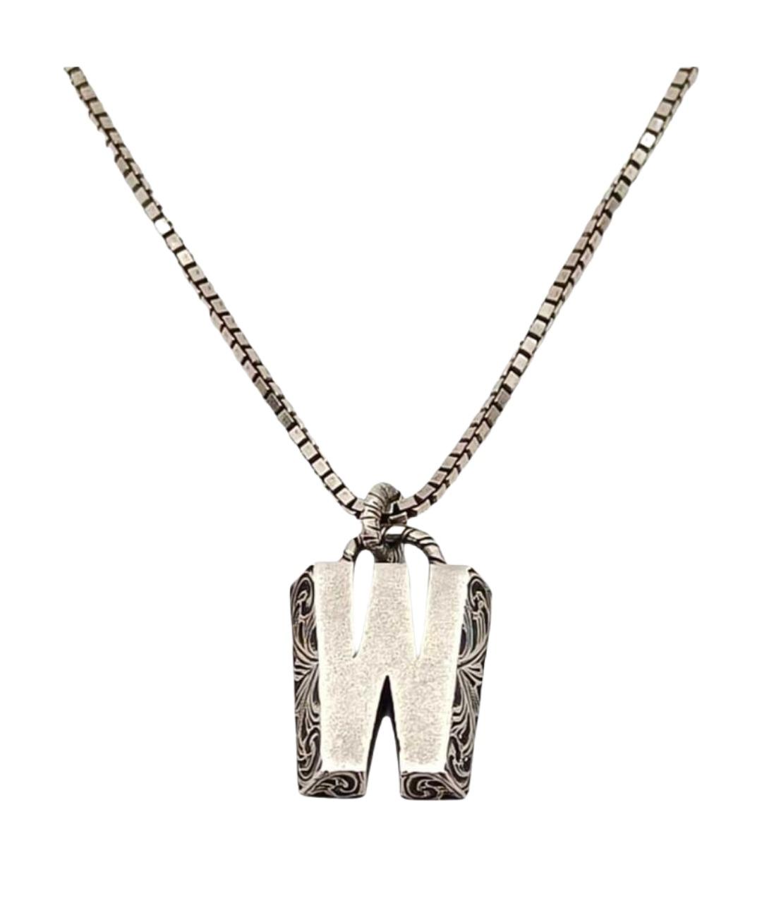 GUCCI Серебряная серебряная подвеска, фото 1