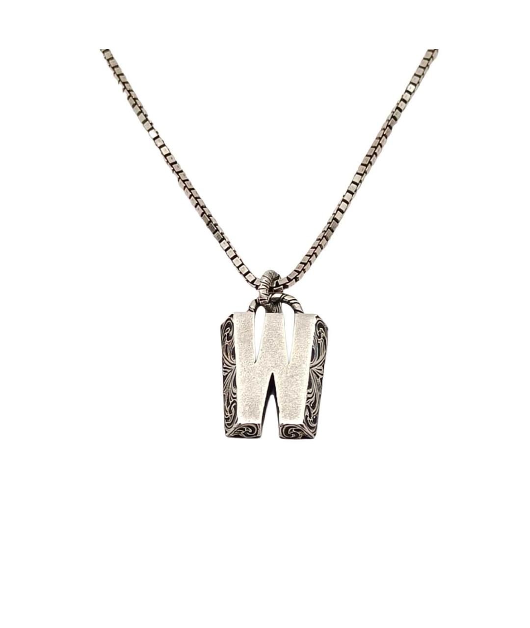 GUCCI Серебряная серебряная подвеска, фото 2