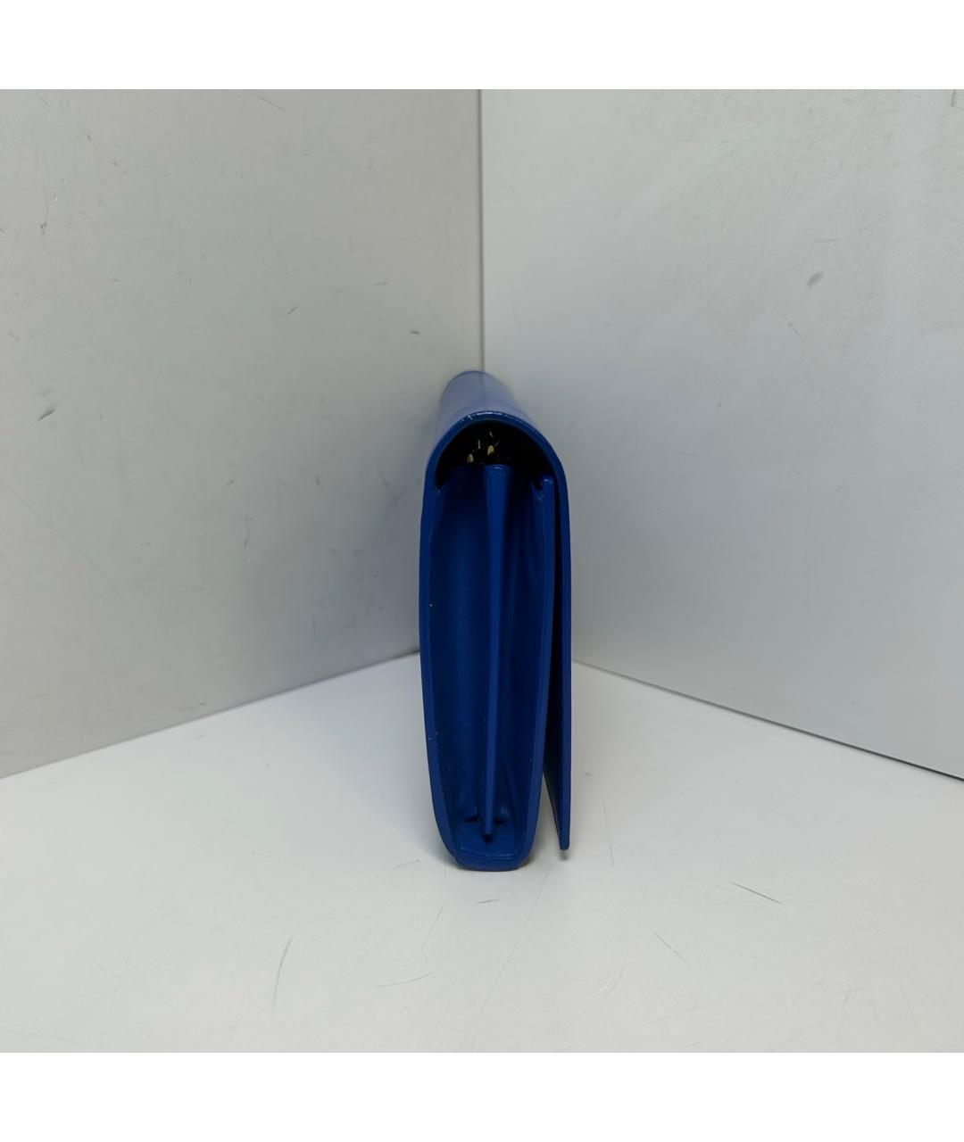 SAINT LAURENT Синяя кожаная сумка через плечо, фото 9