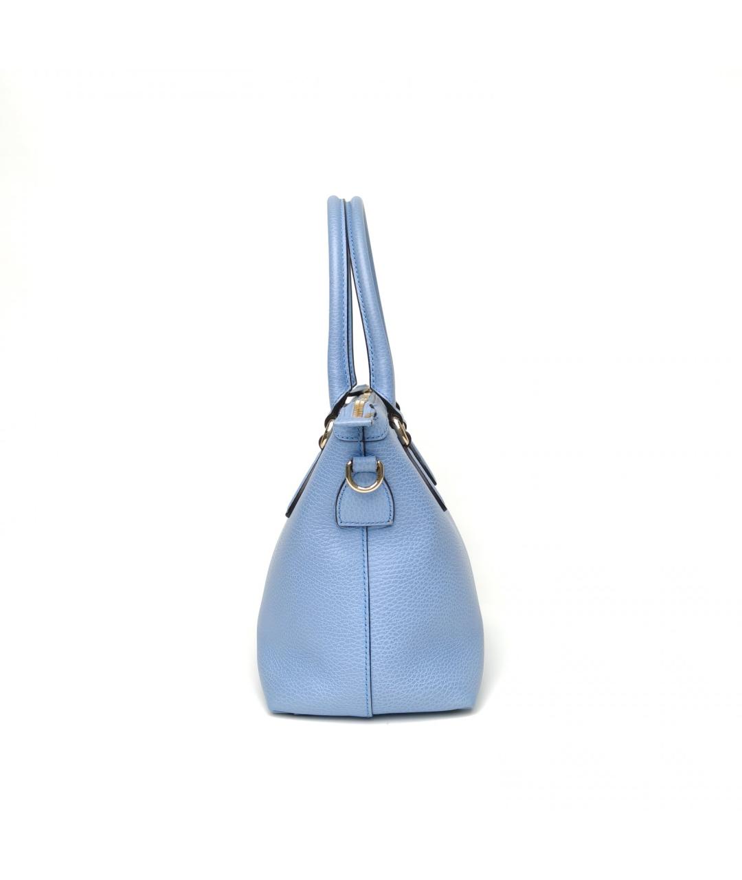 GUCCI Голубая кожаная сумка через плечо, фото 3