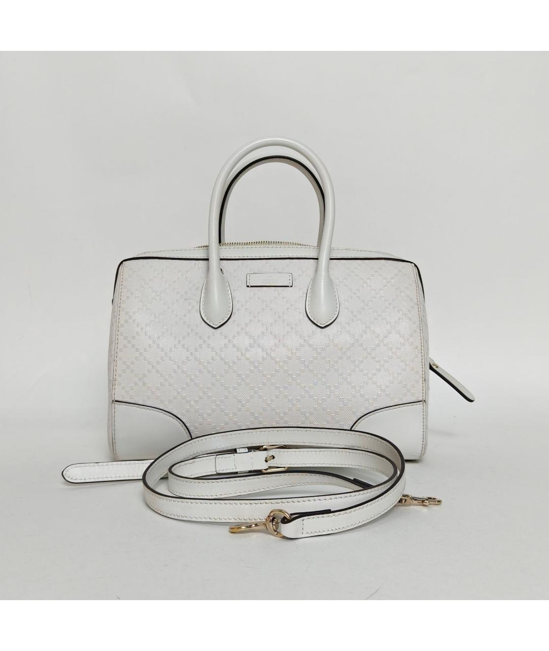 GUCCI Белая кожаная сумка через плечо, фото 8